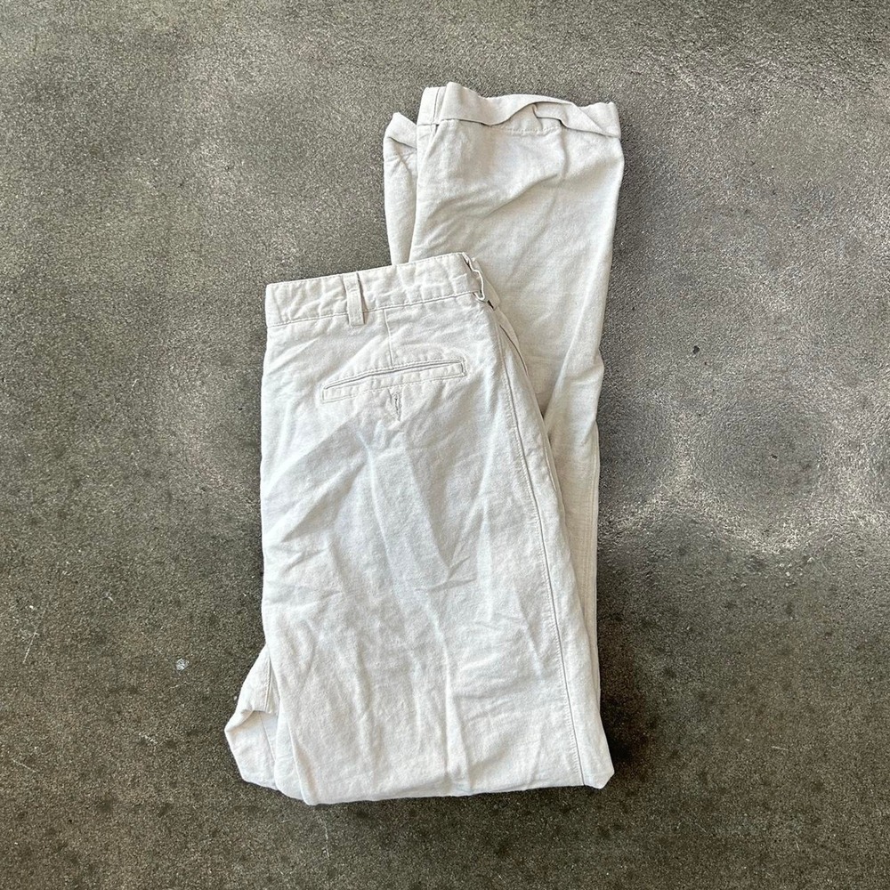 Vintage Savane 34x30 Cream Utility Trouser Pants